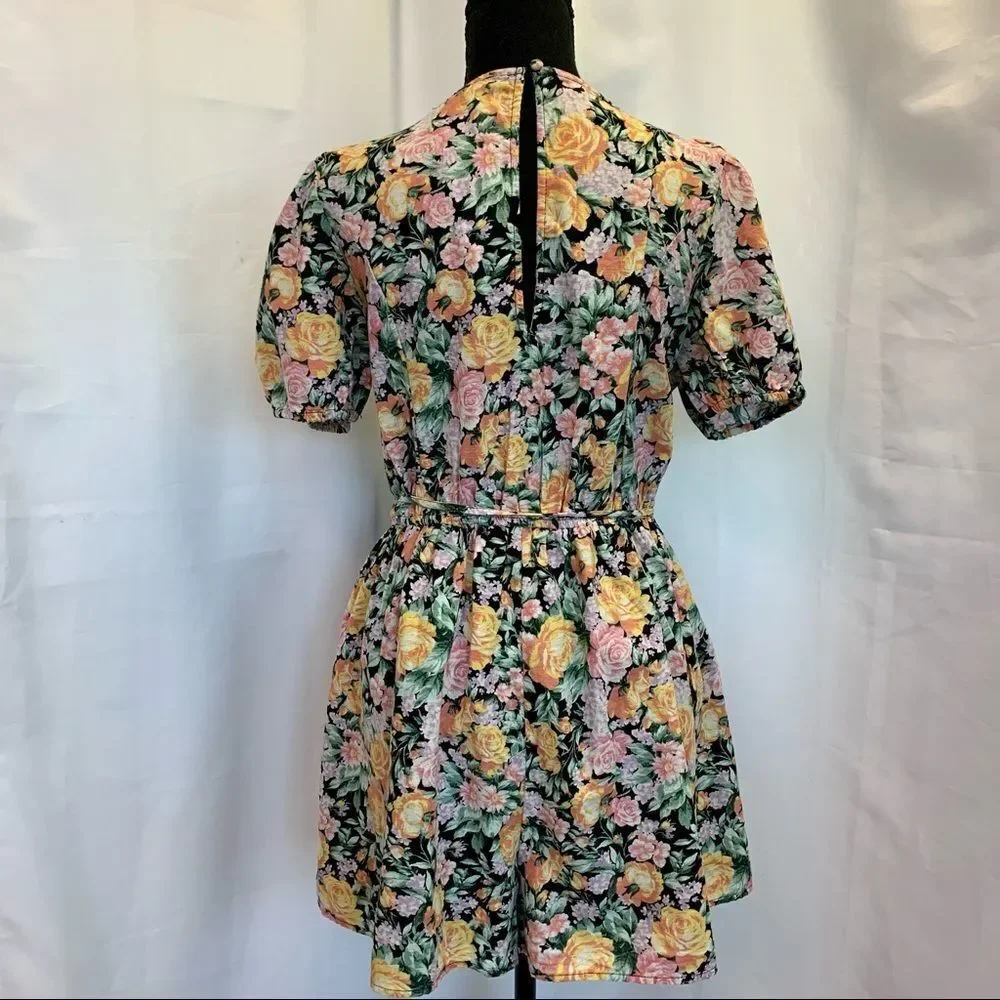 NWT AE Floral Wrap-Front Romper size medium - Picture 9 of 16